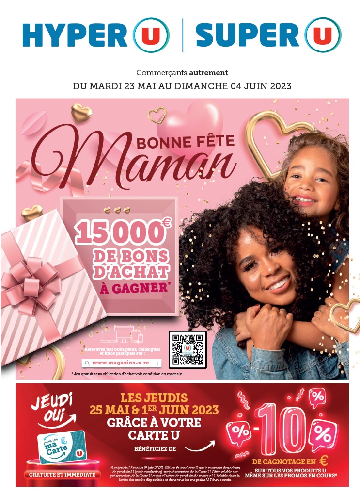 Couverture Hyper U Super U Fête des mamans du mardi 23 mai au dimanche 04 juin 2023